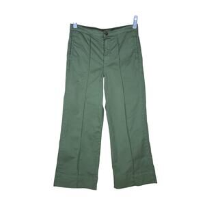 Joe’s Jeans Pants Women’s Large Green Wide Leg Pleated Casual Dress Workwear